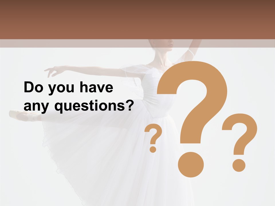 Dancer Girl Tutu PowerPoint Template