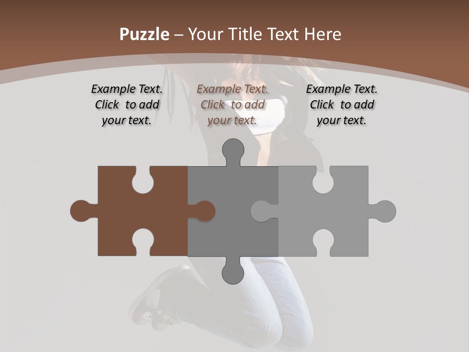 Moving Performer Stretching PowerPoint Template