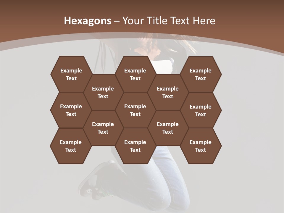 Moving Performer Stretching PowerPoint Template