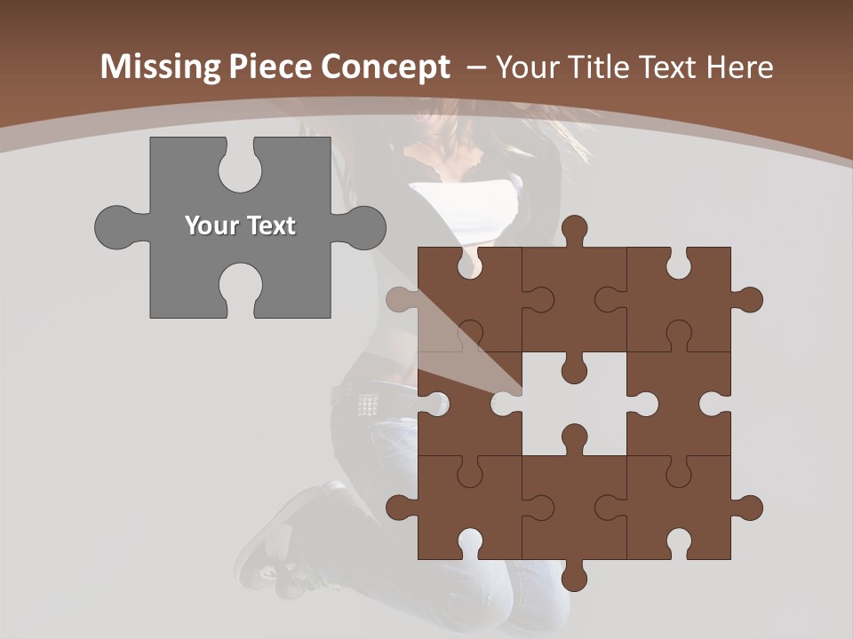 Moving Performer Stretching PowerPoint Template