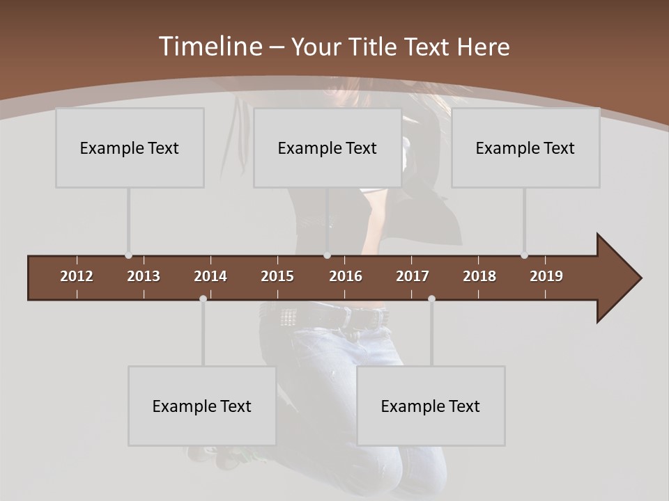 Moving Performer Stretching PowerPoint Template