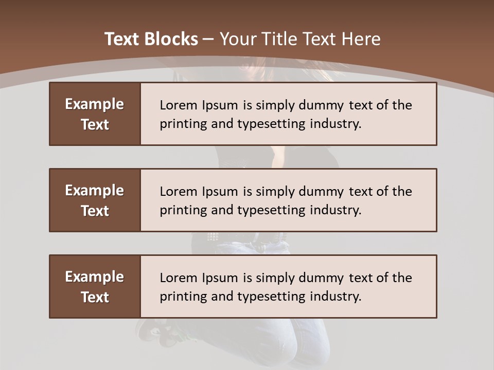 Moving Performer Stretching PowerPoint Template