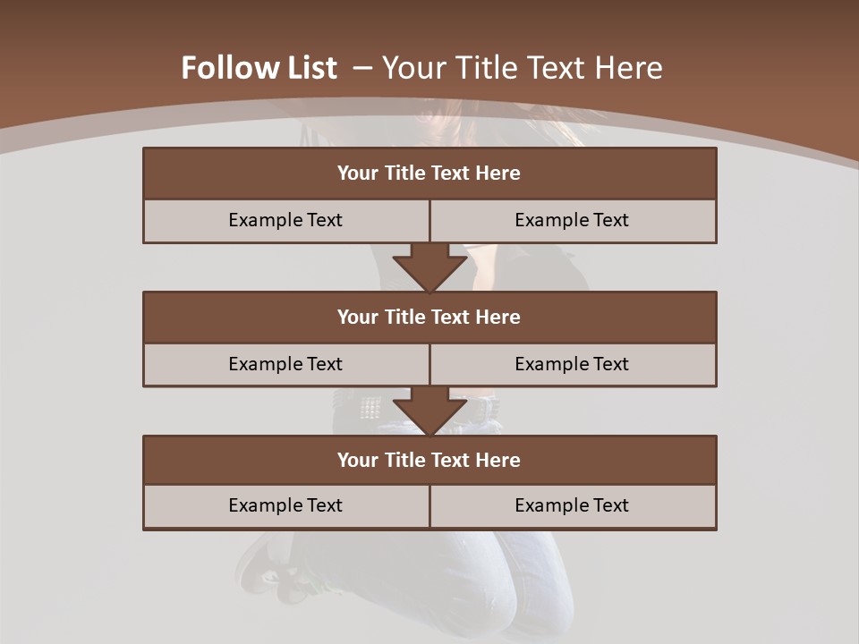 Moving Performer Stretching PowerPoint Template