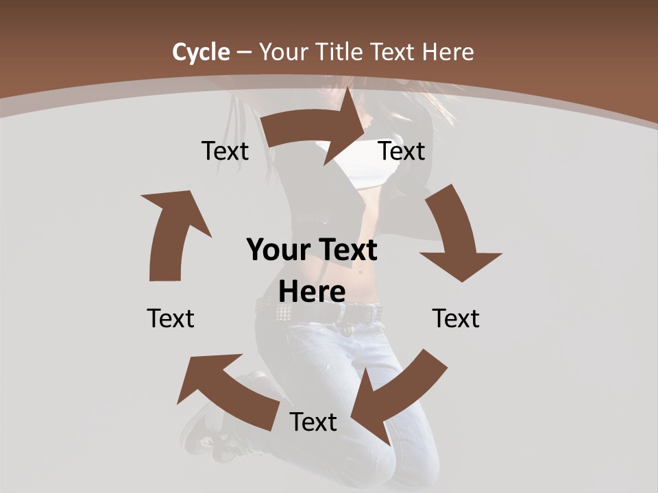 Moving Performer Stretching PowerPoint Template