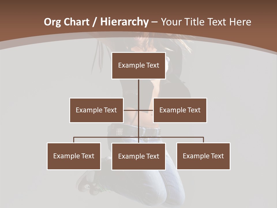 Moving Performer Stretching PowerPoint Template