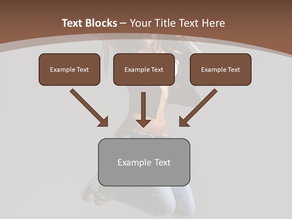 Moving Performer Stretching PowerPoint Template