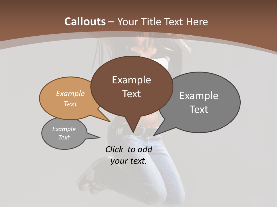 Moving Performer Stretching PowerPoint Template