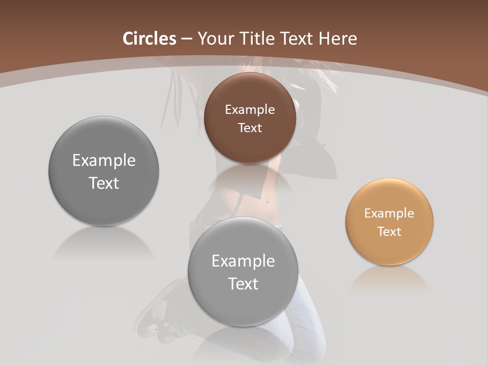 Moving Performer Stretching PowerPoint Template