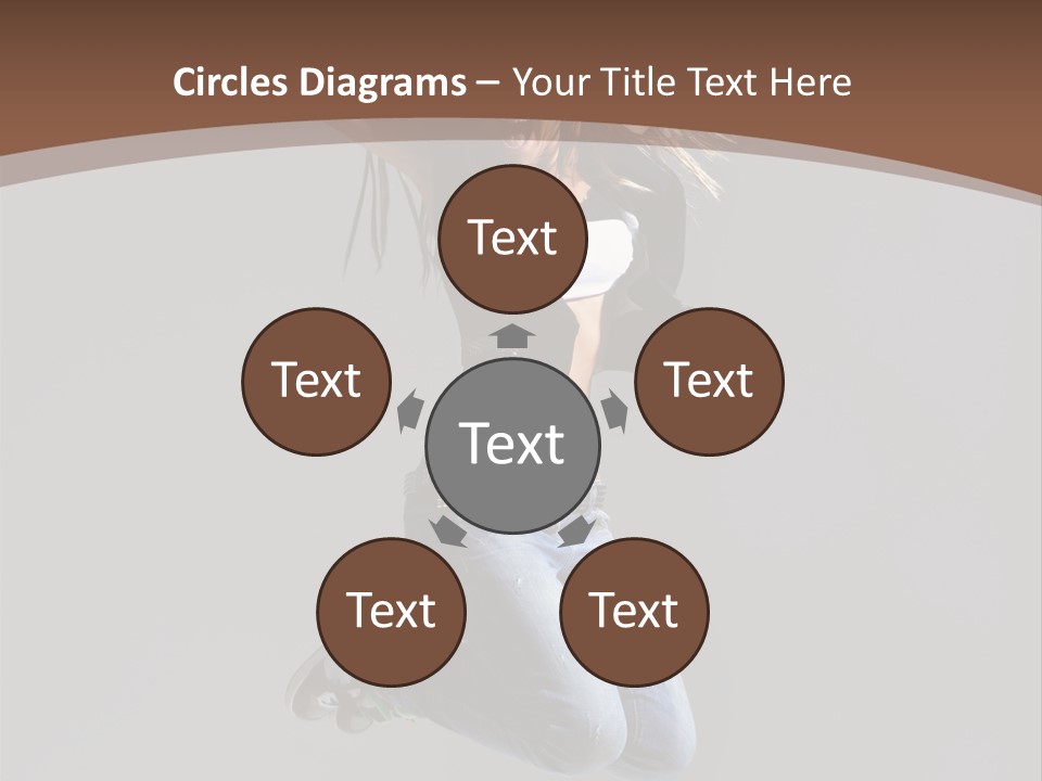 Moving Performer Stretching PowerPoint Template