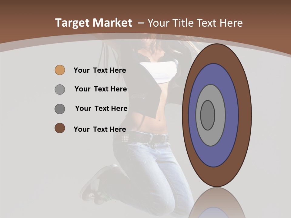 Moving Performer Stretching PowerPoint Template