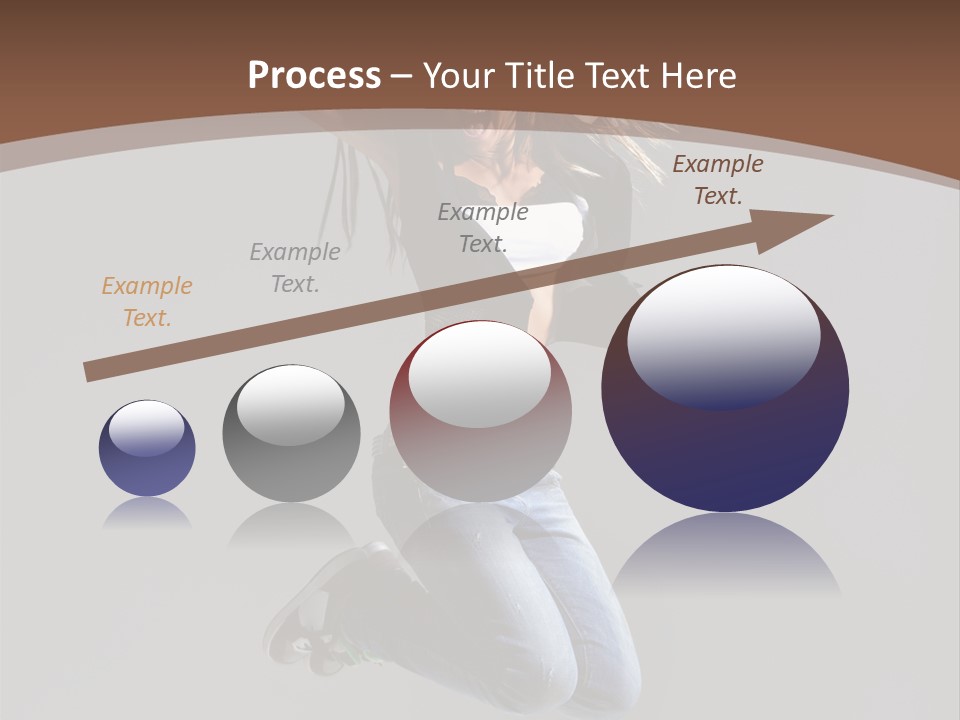 Moving Performer Stretching PowerPoint Template