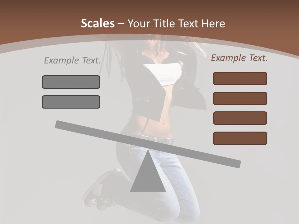 Moving Performer Stretching PowerPoint Template