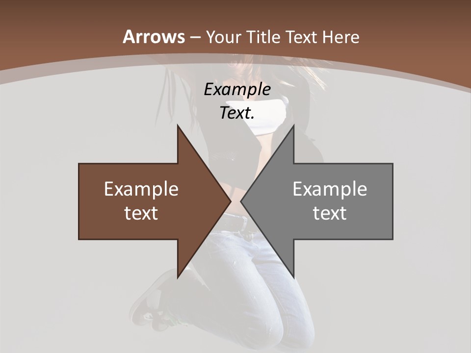 Moving Performer Stretching PowerPoint Template