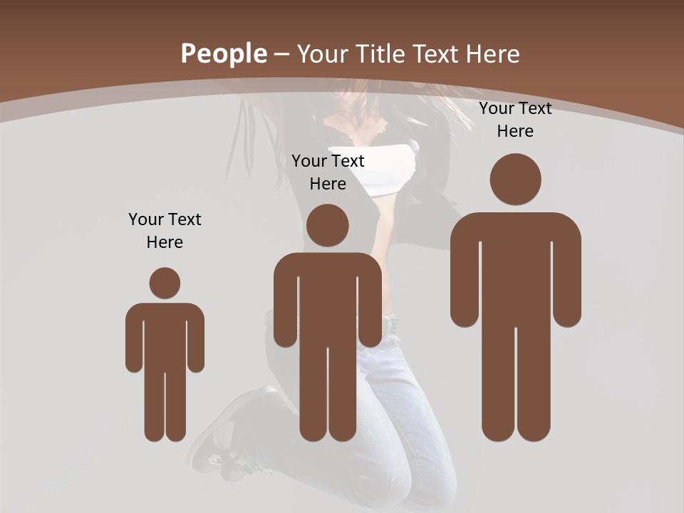 Moving Performer Stretching PowerPoint Template