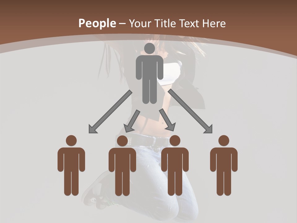 Moving Performer Stretching PowerPoint Template