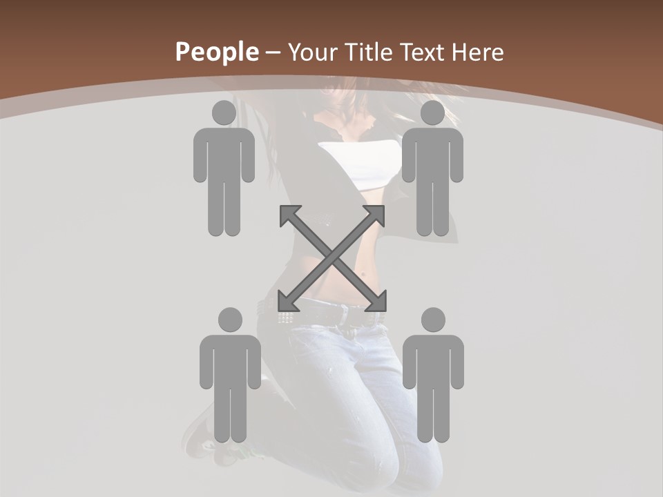 Moving Performer Stretching PowerPoint Template