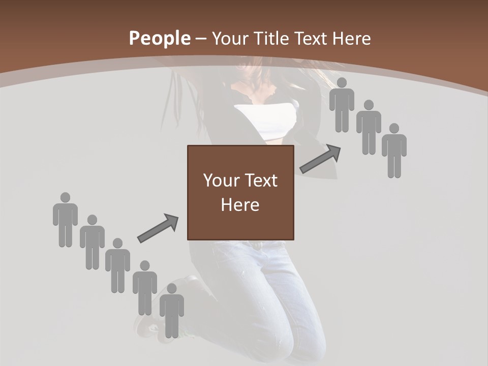 Moving Performer Stretching PowerPoint Template