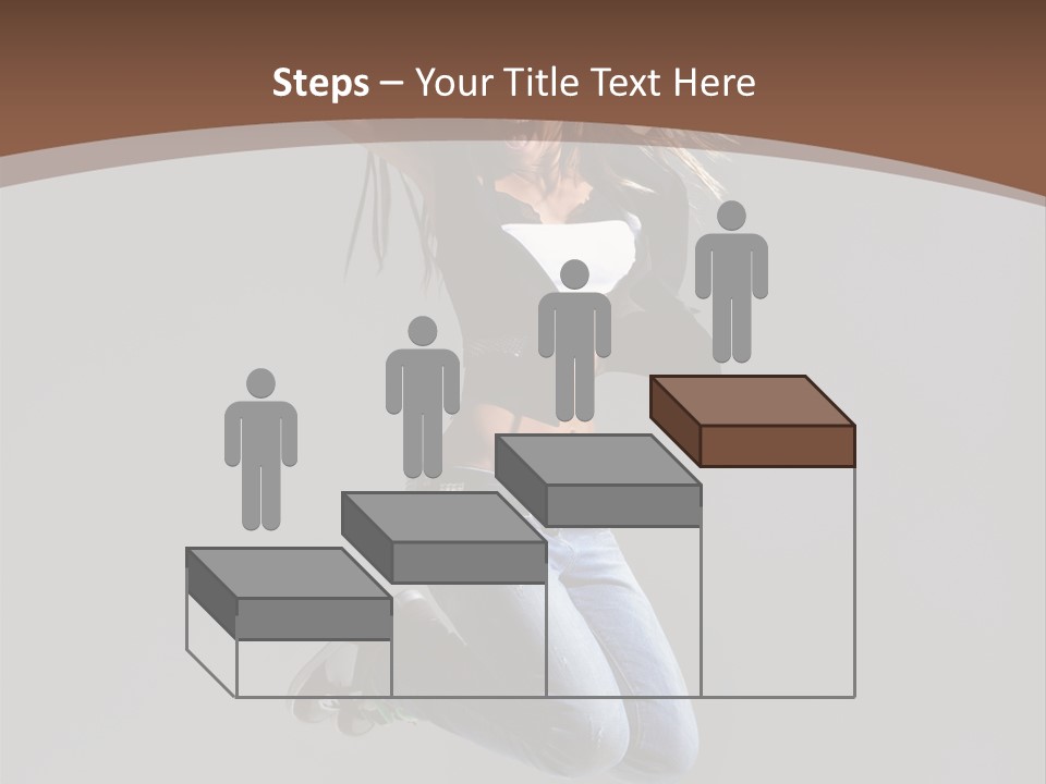 Moving Performer Stretching PowerPoint Template