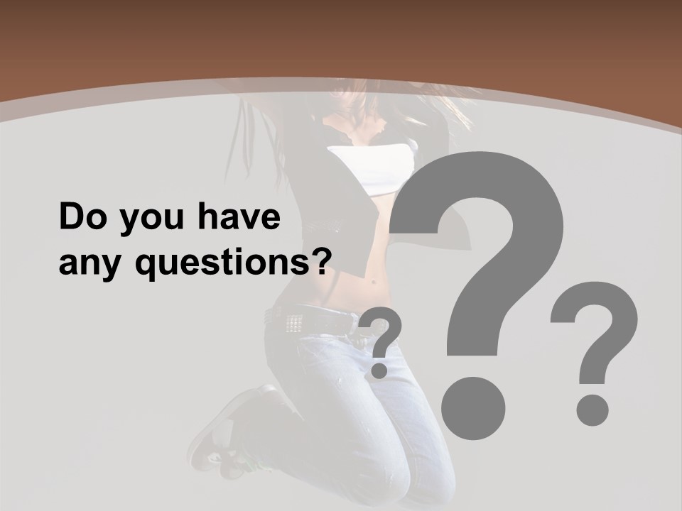 Moving Performer Stretching PowerPoint Template