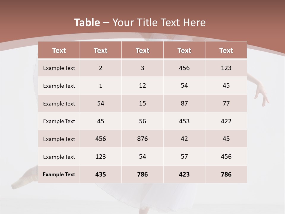 Traditional Color Female PowerPoint Template