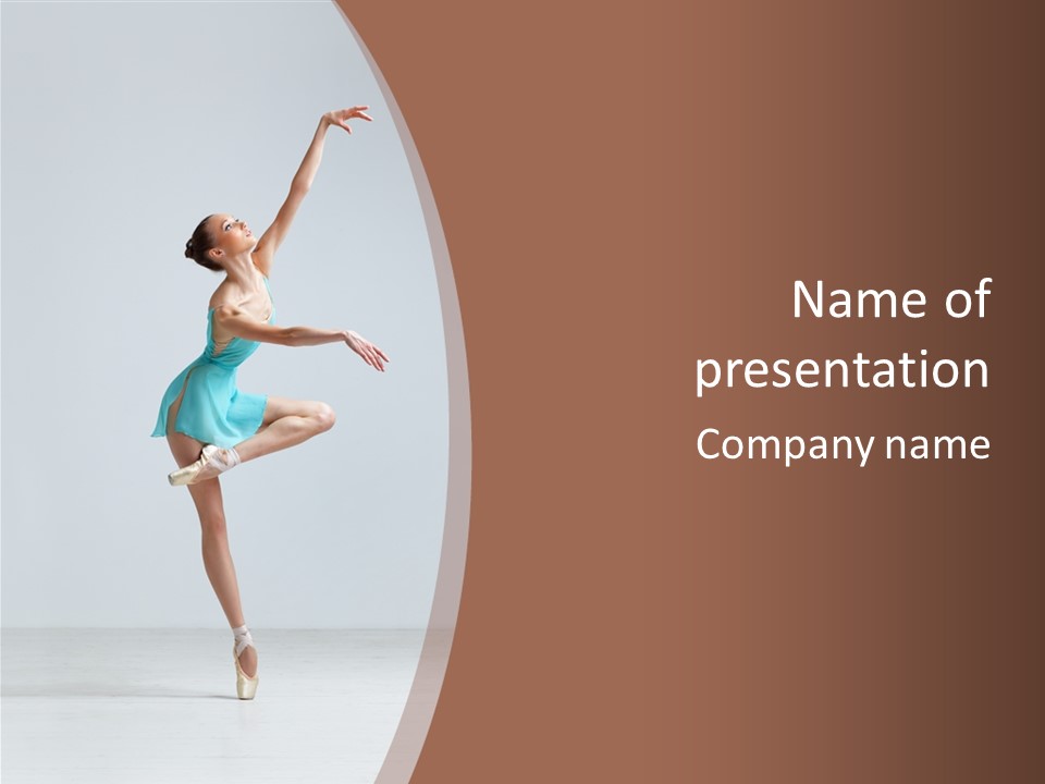 Dance Girl Young PowerPoint Template