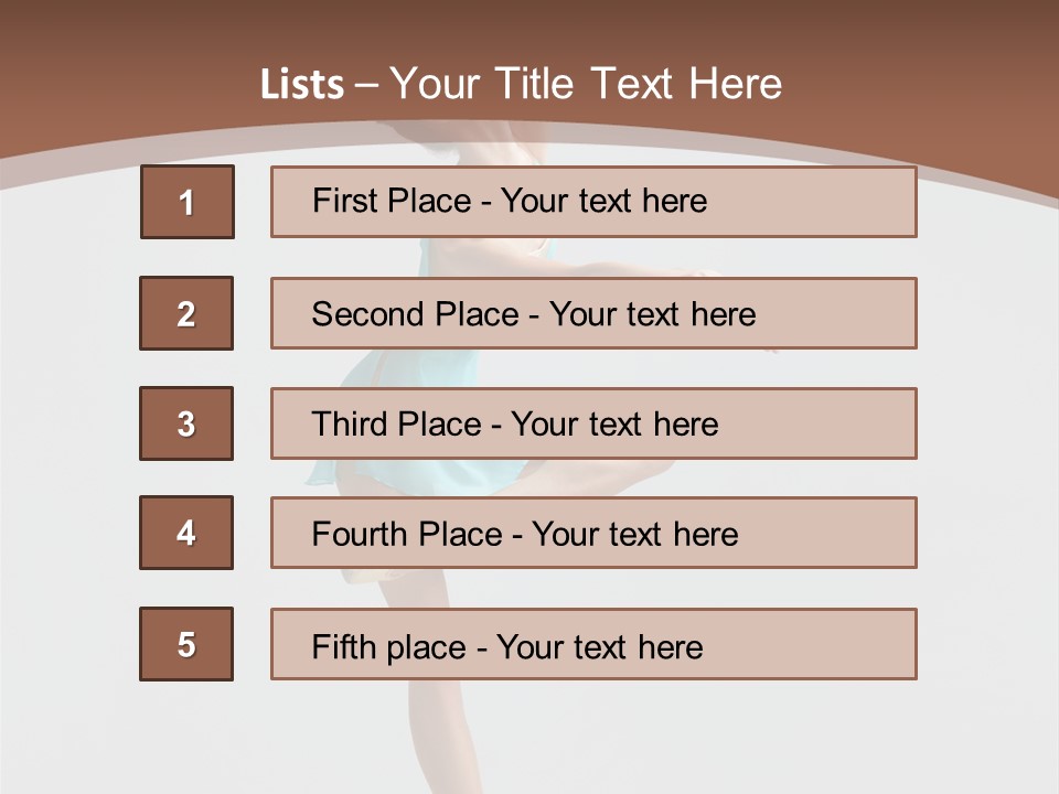 Dance Girl Young PowerPoint Template