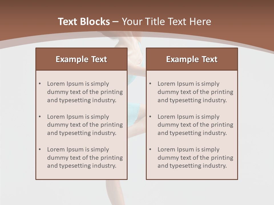 Dance Girl Young PowerPoint Template