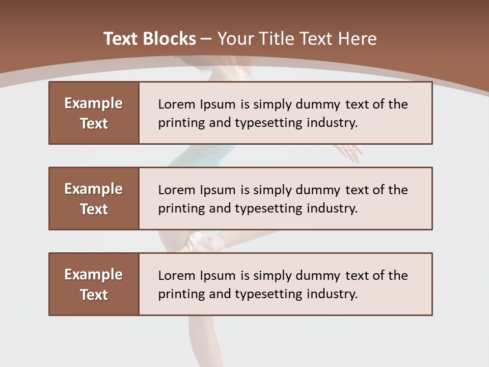 Dance Girl Young PowerPoint Template