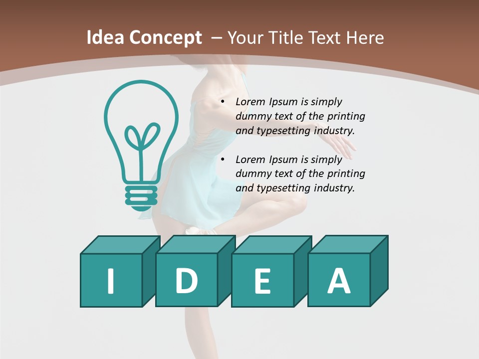 Dance Girl Young PowerPoint Template