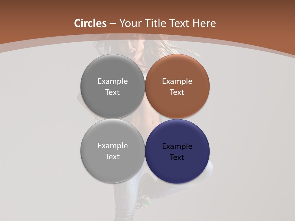 Pose Gymnastic Elegance PowerPoint Template