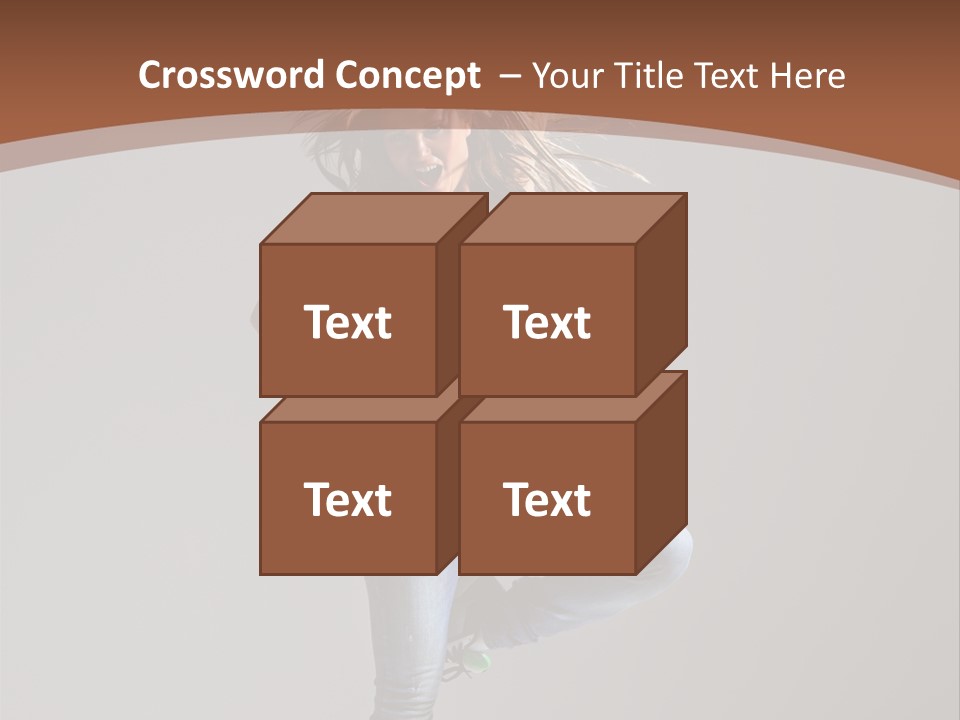 Pose Gymnastic Elegance PowerPoint Template