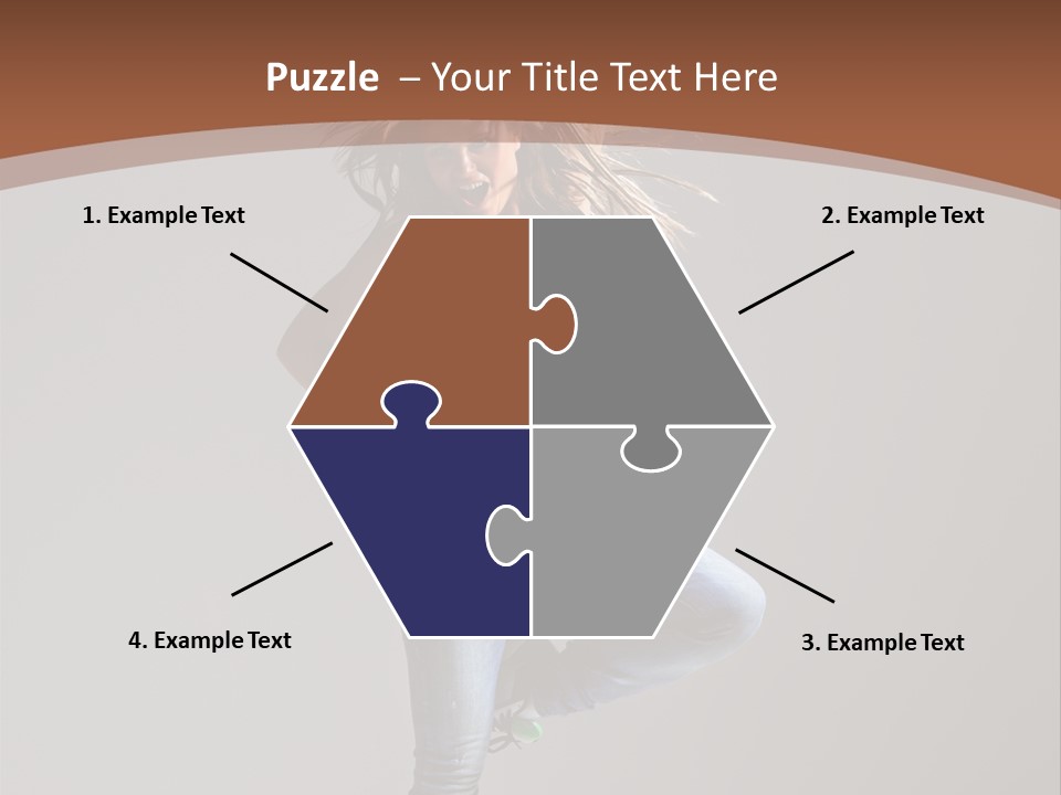 Pose Gymnastic Elegance PowerPoint Template