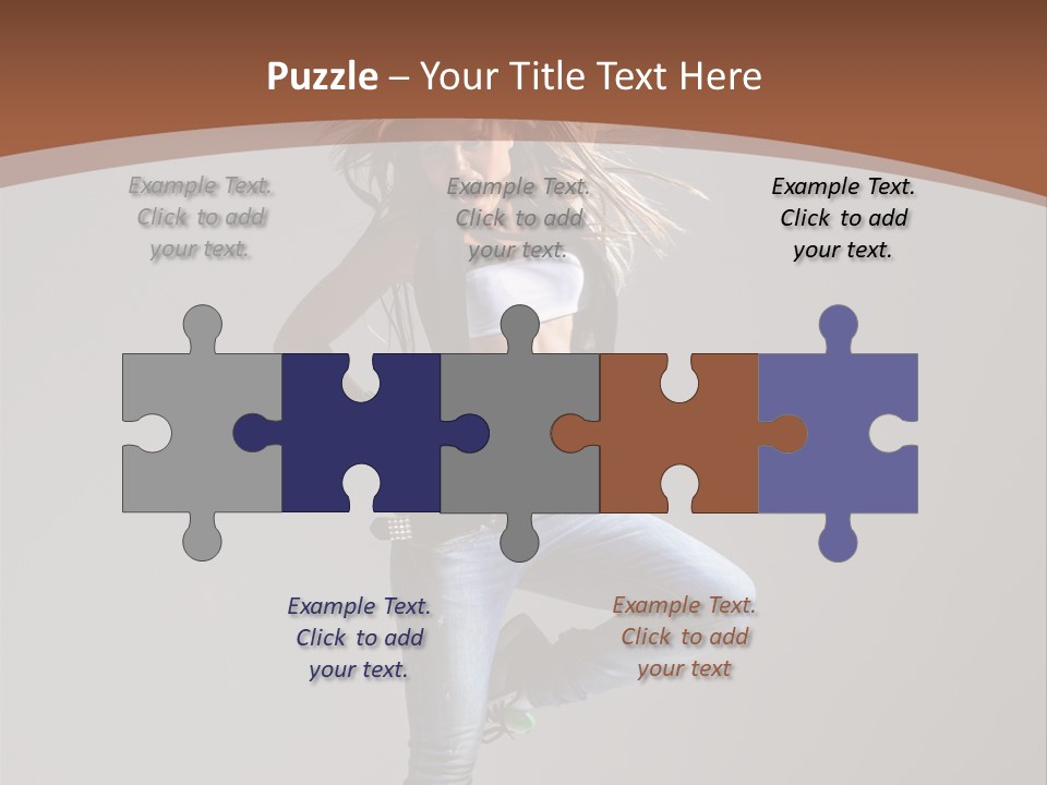 Pose Gymnastic Elegance PowerPoint Template