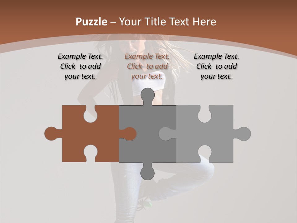 Pose Gymnastic Elegance PowerPoint Template