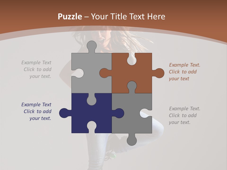 Pose Gymnastic Elegance PowerPoint Template