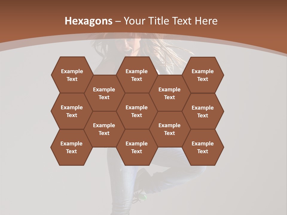 Pose Gymnastic Elegance PowerPoint Template