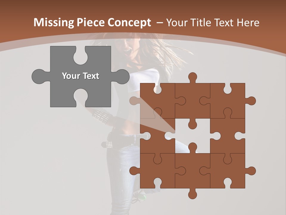 Pose Gymnastic Elegance PowerPoint Template