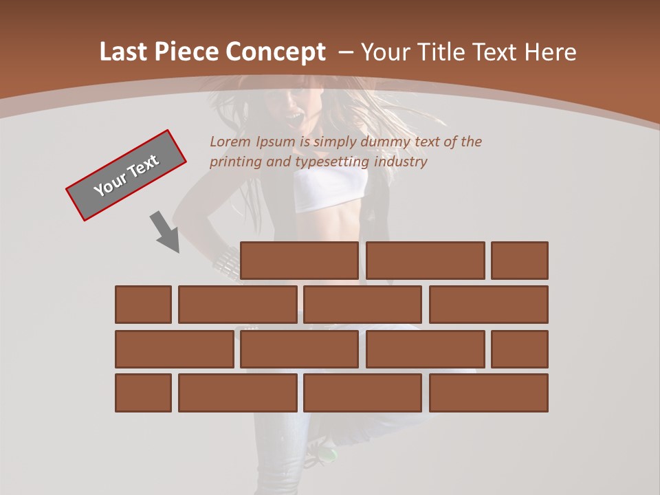 Pose Gymnastic Elegance PowerPoint Template