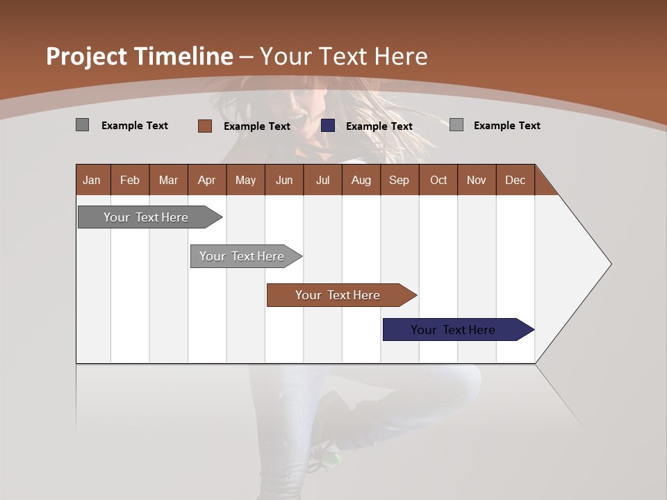 Pose Gymnastic Elegance PowerPoint Template