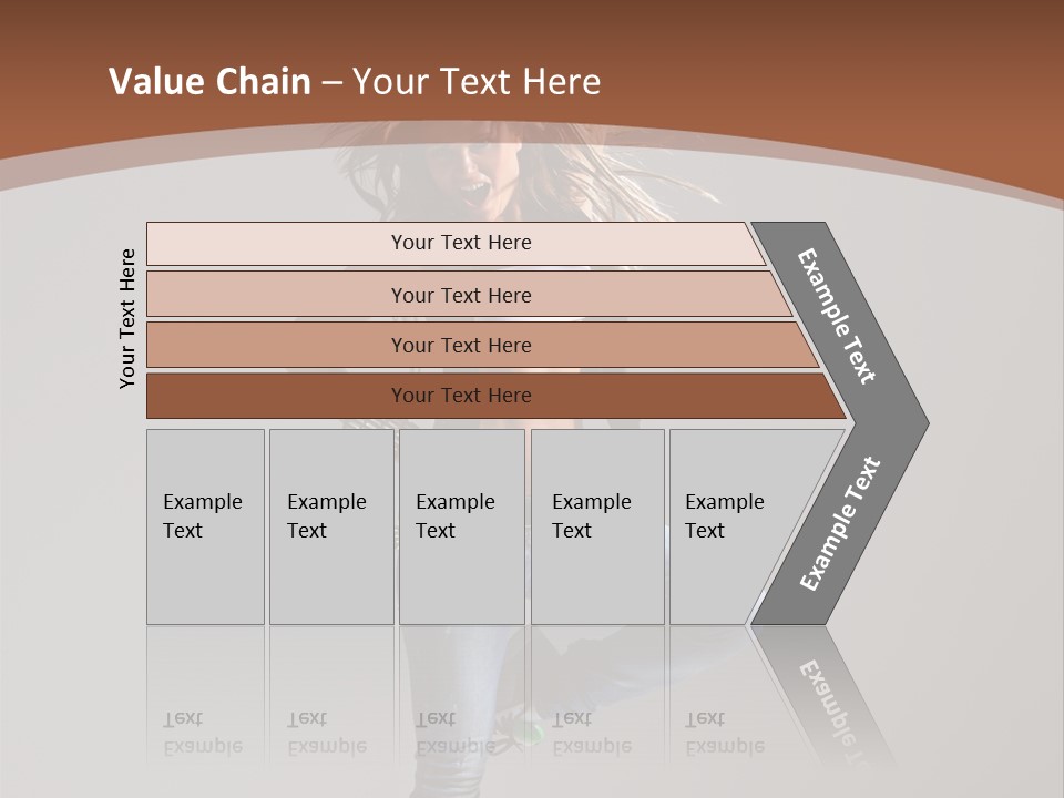Pose Gymnastic Elegance PowerPoint Template