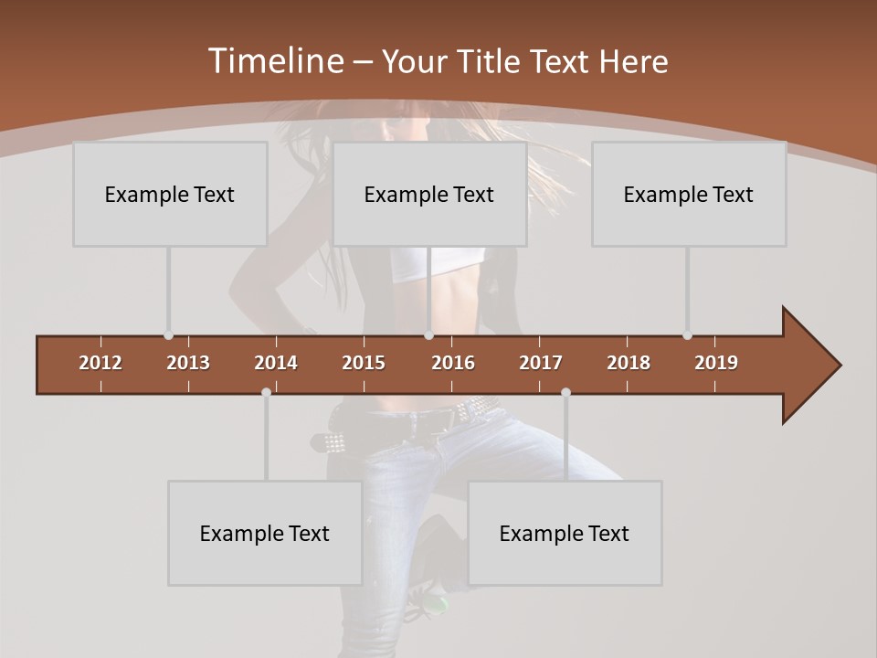 Pose Gymnastic Elegance PowerPoint Template