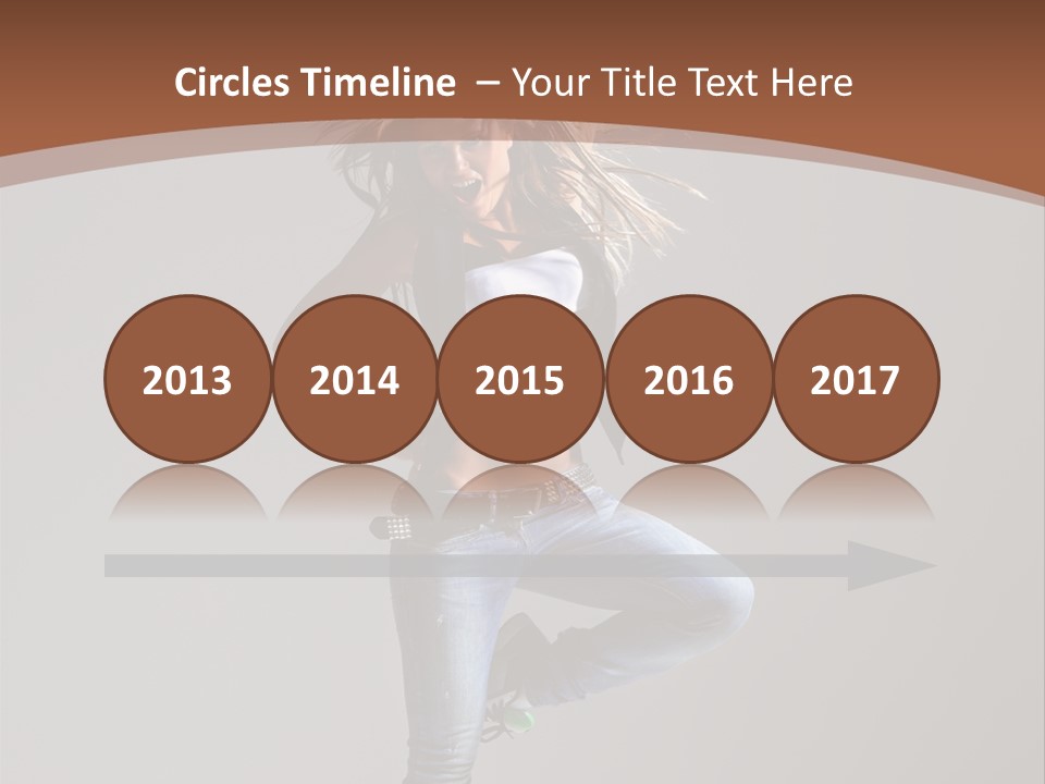 Pose Gymnastic Elegance PowerPoint Template