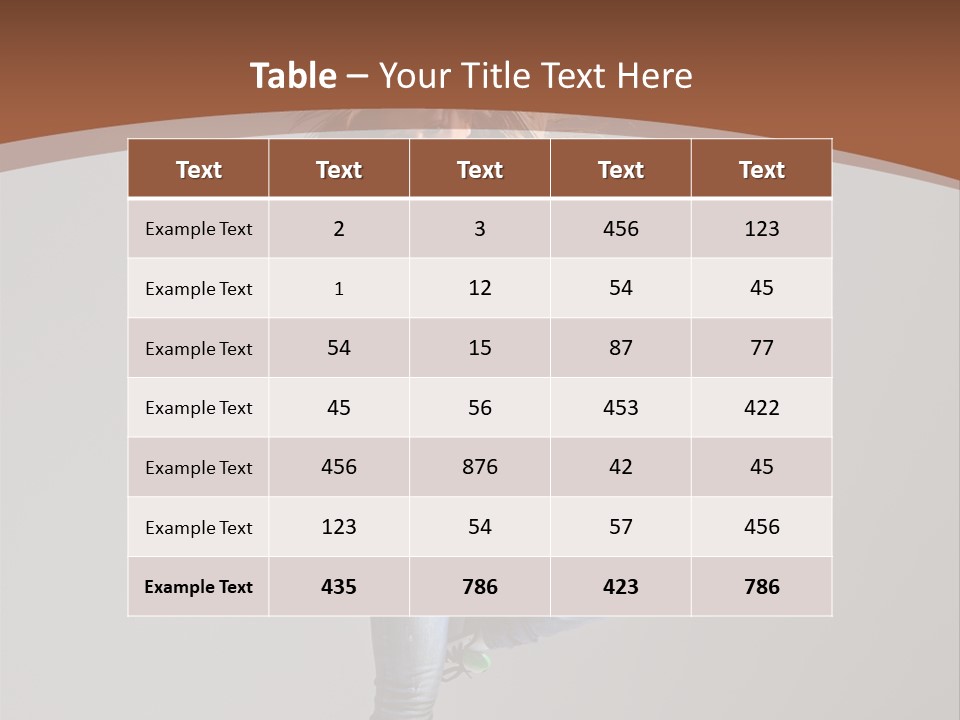 Pose Gymnastic Elegance PowerPoint Template