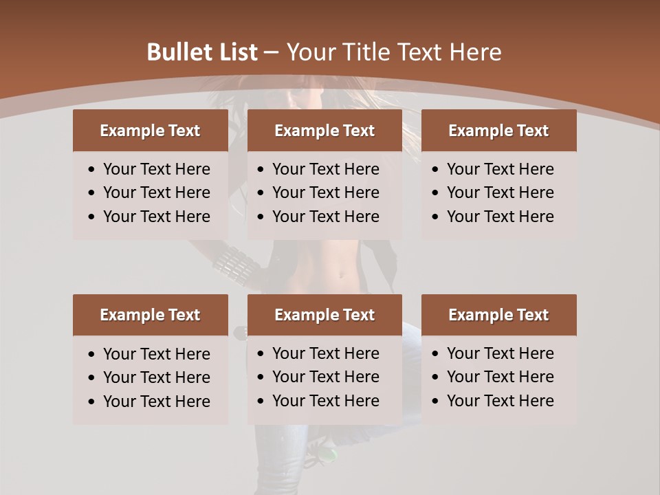 Pose Gymnastic Elegance PowerPoint Template