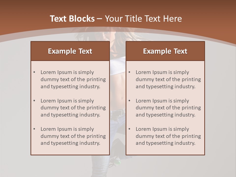 Pose Gymnastic Elegance PowerPoint Template