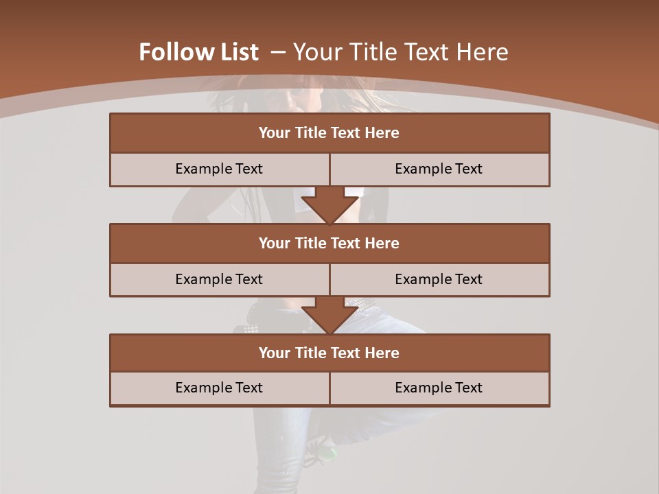 Pose Gymnastic Elegance PowerPoint Template