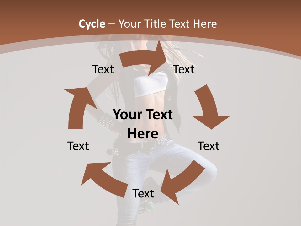 Pose Gymnastic Elegance PowerPoint Template