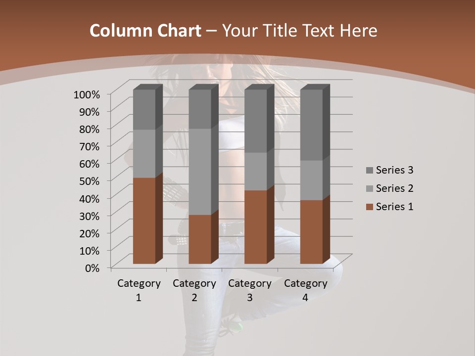 Pose Gymnastic Elegance PowerPoint Template