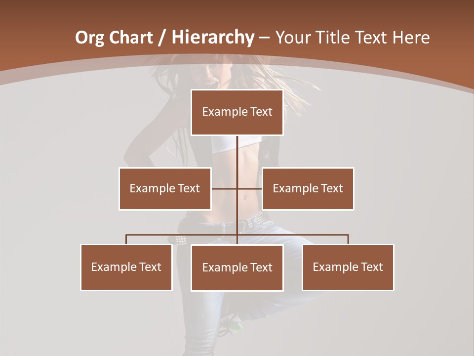 Pose Gymnastic Elegance PowerPoint Template