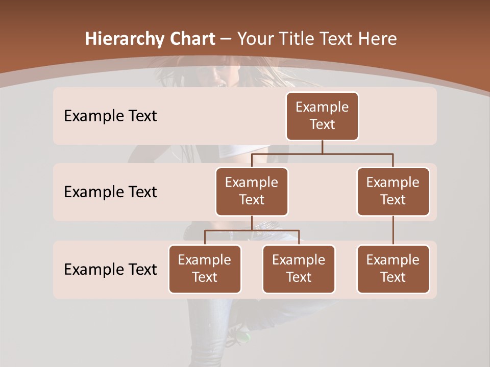 Pose Gymnastic Elegance PowerPoint Template